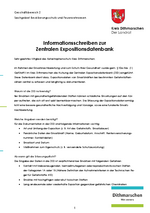Informationsschreiben zur zentralen Expositionsdatenbank